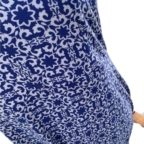 Market & Spruce Women’s Maxi Dress Geometric Blue White Size XL NWT - Picture 6 of 12